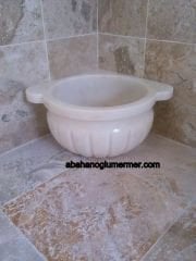 sarı renkli mermer köşe kurnası,köşe kurnası,mermer kurna modelleri ölçüleri : 45x25 cm kurna -013