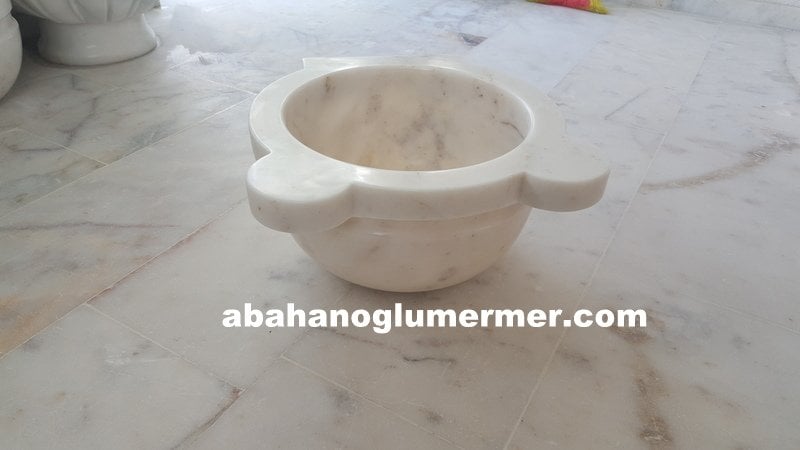 beyaz düz mermer kurna,banyo kurnası,kurna ölçüleri : 45x25 cm kurnalar -072