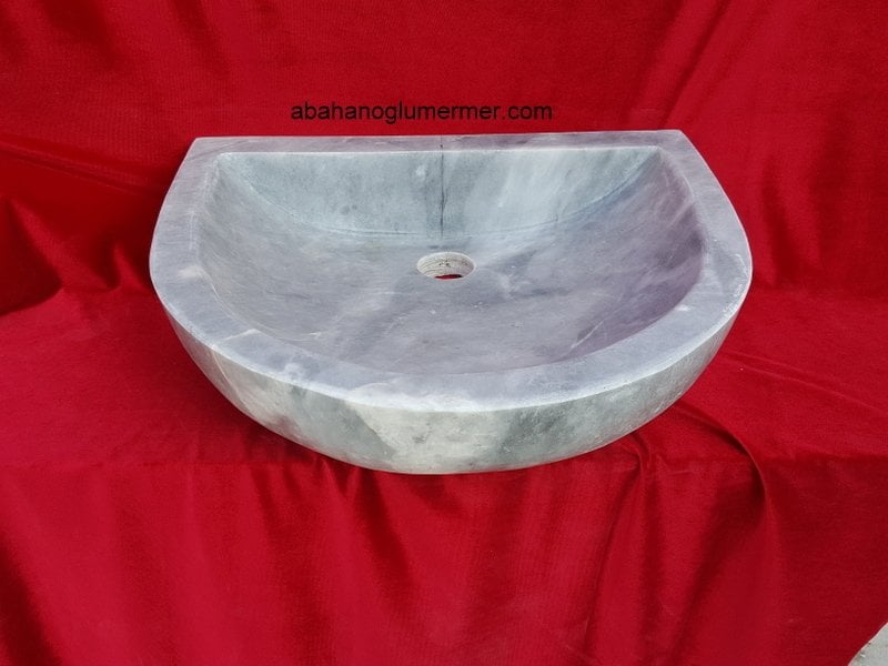 mermer lavabo,lavabo modelleri,lavabo ölçüleri : 12 cm lavabo -004