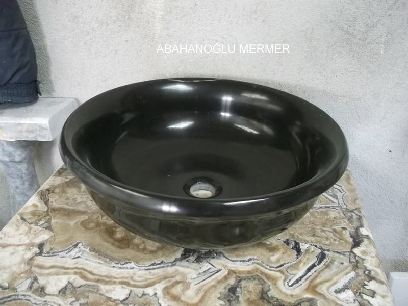 mermer lavabo,lavabo modelleri,lavabo ölçüleri : 42x42x12 cm lavabo -006