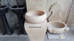 onyx mermer lavabo,lavabo modelleri,lavabo ölçüleri : 42x42x15 cm lavabo -022