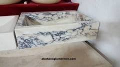 renkli mermer lavabo,lavabo modelleri,lavabo ölçüleri : 45x55x15 cm lavabo -025