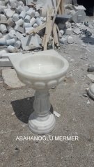 ayaklı mermer lavabo,lavabo modelleri,lavabo ölçüleri : 45x50x87 cm lavabo -034