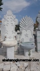 ayaklı mermer lavabo modelleri, ayaklı lavabo ölçüleri : 170x60x50 cm lavabo -035