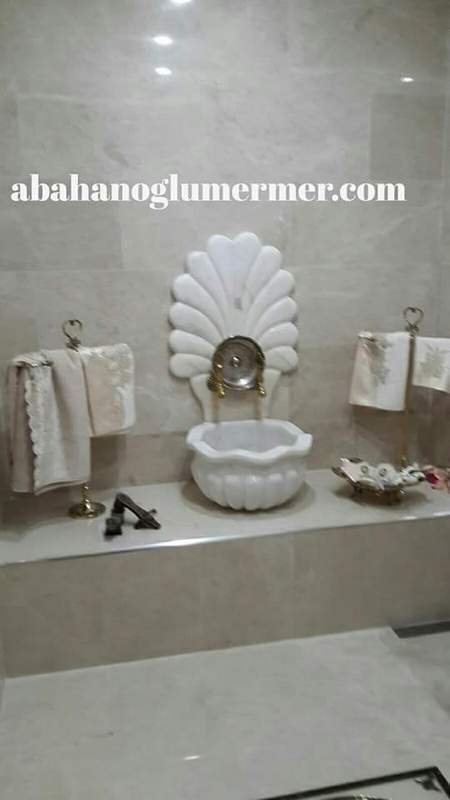 banyo aynalı mermer kurna,aynalı kurna ölçüleri : 45x45x955 cm aynalı kurna -002