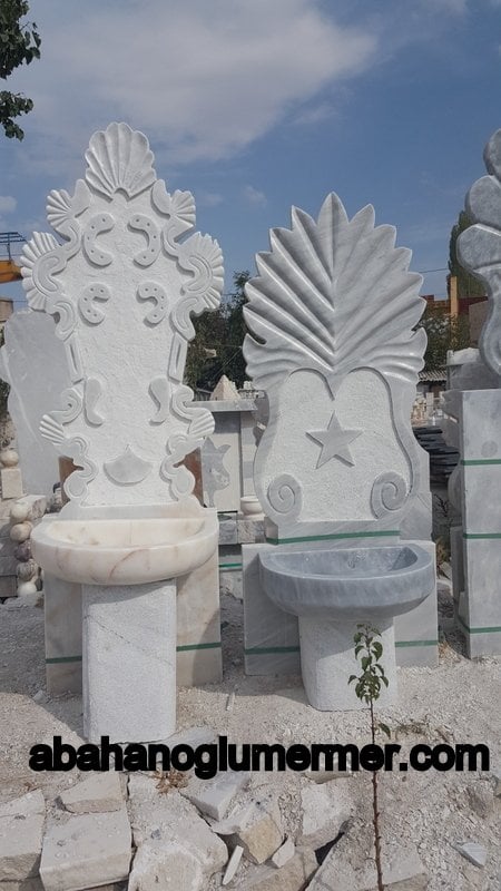 Bahçe çeşmesi, mermer bahçe çeşmesi modelleri, çeşme -008