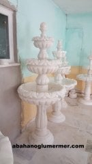 Mermer fıskiye, bahçe fıskiyesi, havuz fıskiyeleri,fıskiye ölçüleri : 60x180 cm, mermer şelale 013