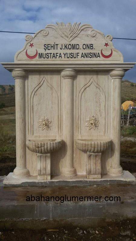Hayrat çeşmesi,hayrat çeşmesi modelleri,mermer hayrat çeşmesi, mermer çeşme -021