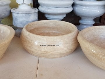 ayaklı doğal taş lavabo,lavabo modelleri,lavabo ölçüleri : 42x15 cm lavabo -044