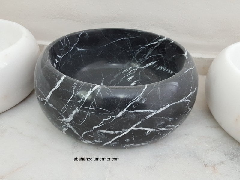 ayaklı doğal taş lavabo,lavabo modelleri,lavabo ölçüleri : 42x15 cm lavabo -049