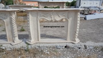 trewerten mermer şömine, mermer şömine modelleri, mermer şömine 007