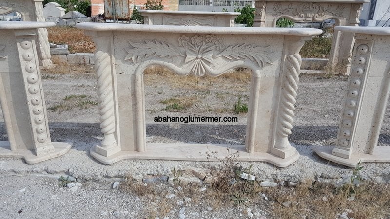 trewerten mermer şömine, mermer şömine modelleri, mermer şömine 008