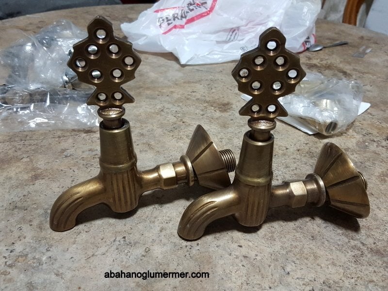 krom musluk, osmanlı modeli musluk, tarihi musluk, hamam musluğu, kurna musluğu -084