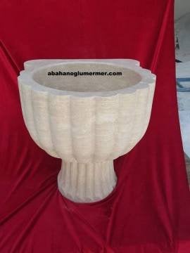 aynalı kurna, hamam kurnası ölçüleri 45x40 cm -088