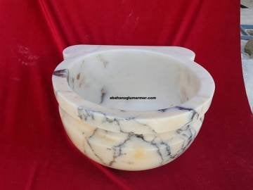 mermer kurna, hamam kurnası ölçüleri 45x35 cm -092