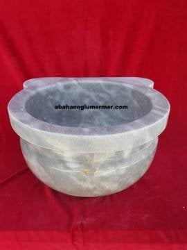 mermer kurna, hamam kurnası ölçüleri 45x25 cm -093