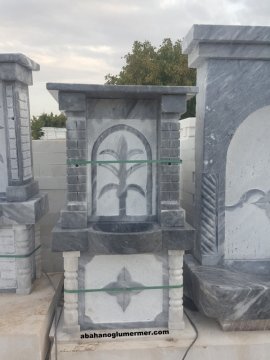 Çift yönlü Hayrat çeşmesi modelleri, mermer çeşme, 057