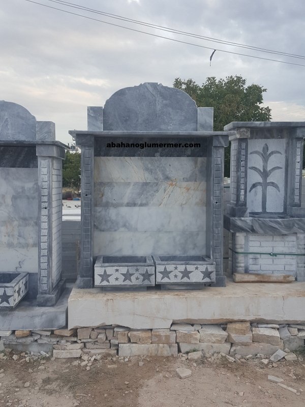 İki çeşmeli Hayrat çeşme modelleri, mermer çeşme, 062