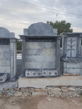 İki çeşmeli Hayrat çeşme modelleri, mermer çeşme, 062