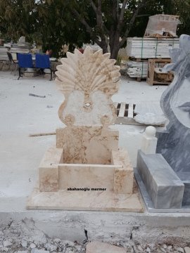 Bahçe çeşmesi, mermer bahçe çeşmesi modelleri, çeşme -052