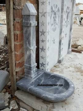 Bahçe çeşmesi, mermer bahçe çeşmesi modelleri, çeşme -054