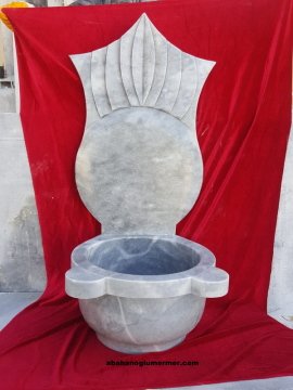 osmanlı modeli aynalı mermer kurna, aynalı kurna -056
