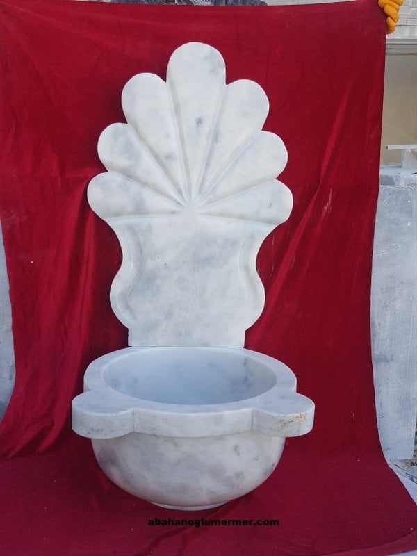 osmanlı modeli aynalı mermer kurna, aynalı kurna -067