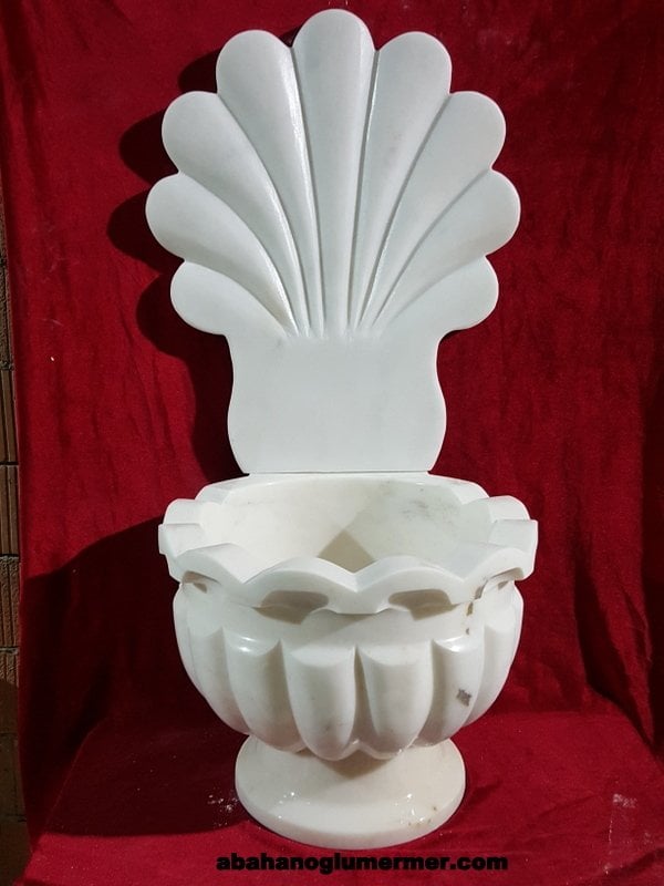 osmanlı modeli aynalı mermer kurna, aynalı kurna -092