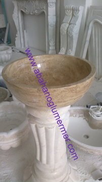 doğal taş lavabo, siyah lavabo modelleri, lavabo ölçüleri : 45x55x15 cm lavabo -052
