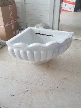 mermer kurna, hamam kurnası ölçüleri 55x40x35cm-106