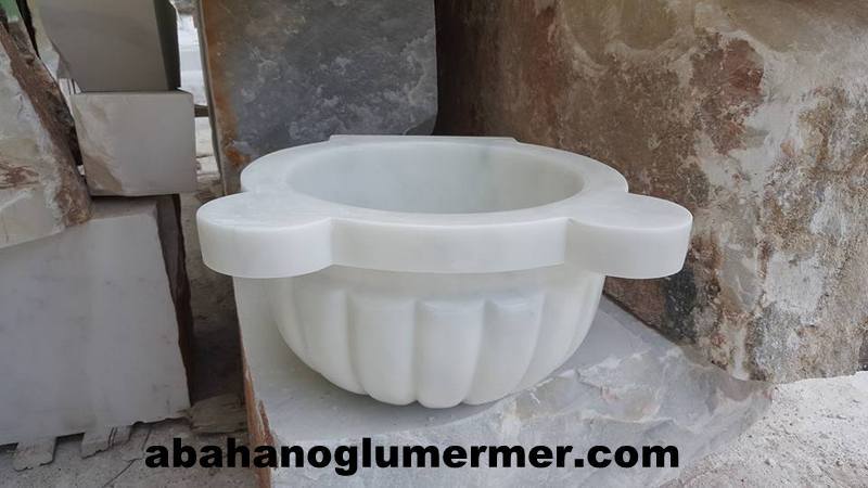 mermer kurna, hamam kurnası ölçüleri 45x45x25 cm -009