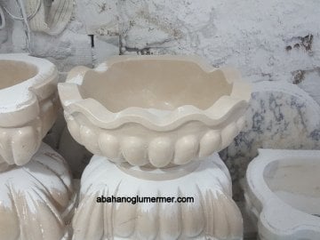 mermer kurna, hamam kurnası ölçüleri 55x45x25 cm -110