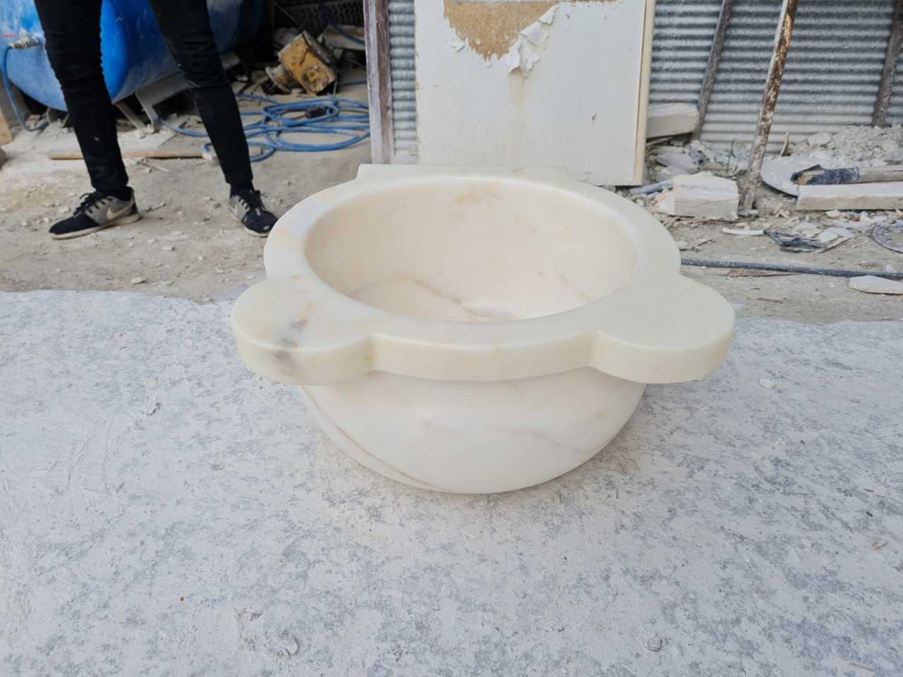 mermer kurna, hamam kurnası ölçüleri 45x45x25 cm -111