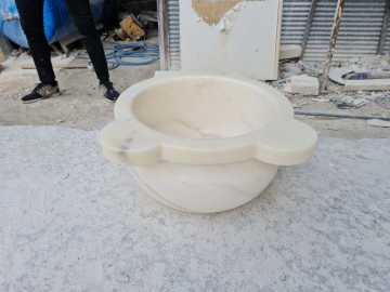 mermer kurna, hamam kurnası ölçüleri 45x45x25 cm -111