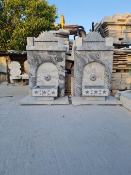 Bahçe çeşmesi, mermer bahçe çeşmesi modelleri, çeşme -081