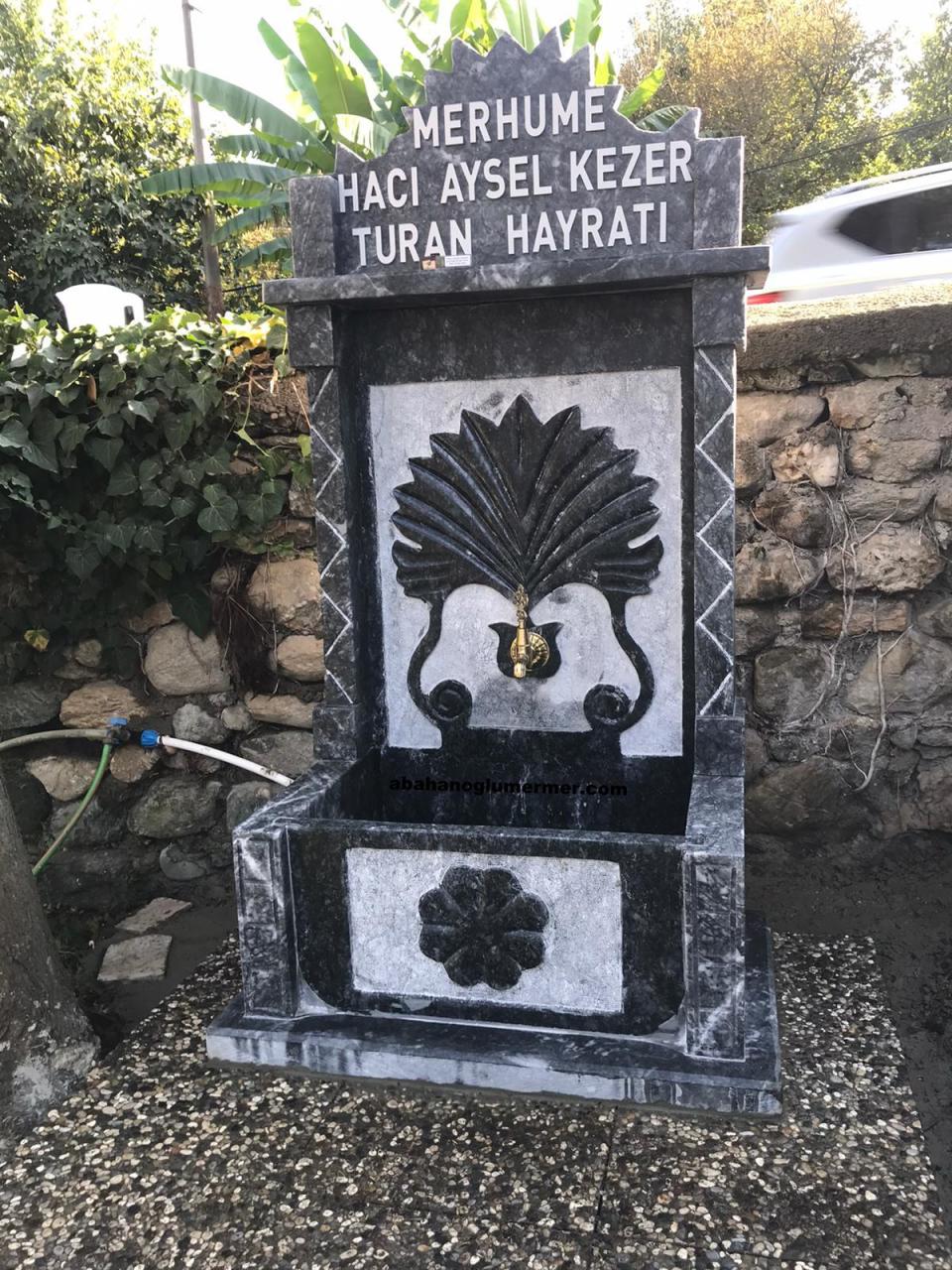 Bahçe çeşmesi, mermer bahçe çeşmesi modelleri, çeşme -083