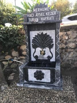 Bahçe çeşmesi, mermer bahçe çeşmesi modelleri, çeşme -083