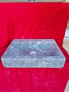 doğal taş lavabo, siyah lavabo modelleri, lavabo ölçüleri :68