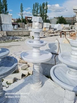 Mermer Süs Havuzu, mermer fıskiye modelleri, mermer şelale