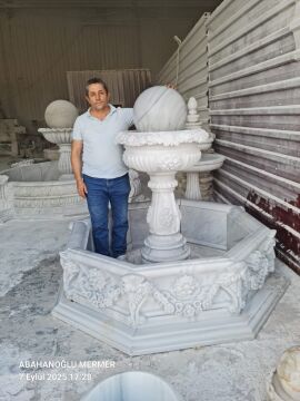 Mermer Süs Havuzu, mermer şelale, mermer fıskiye modelleri ve fiyatları